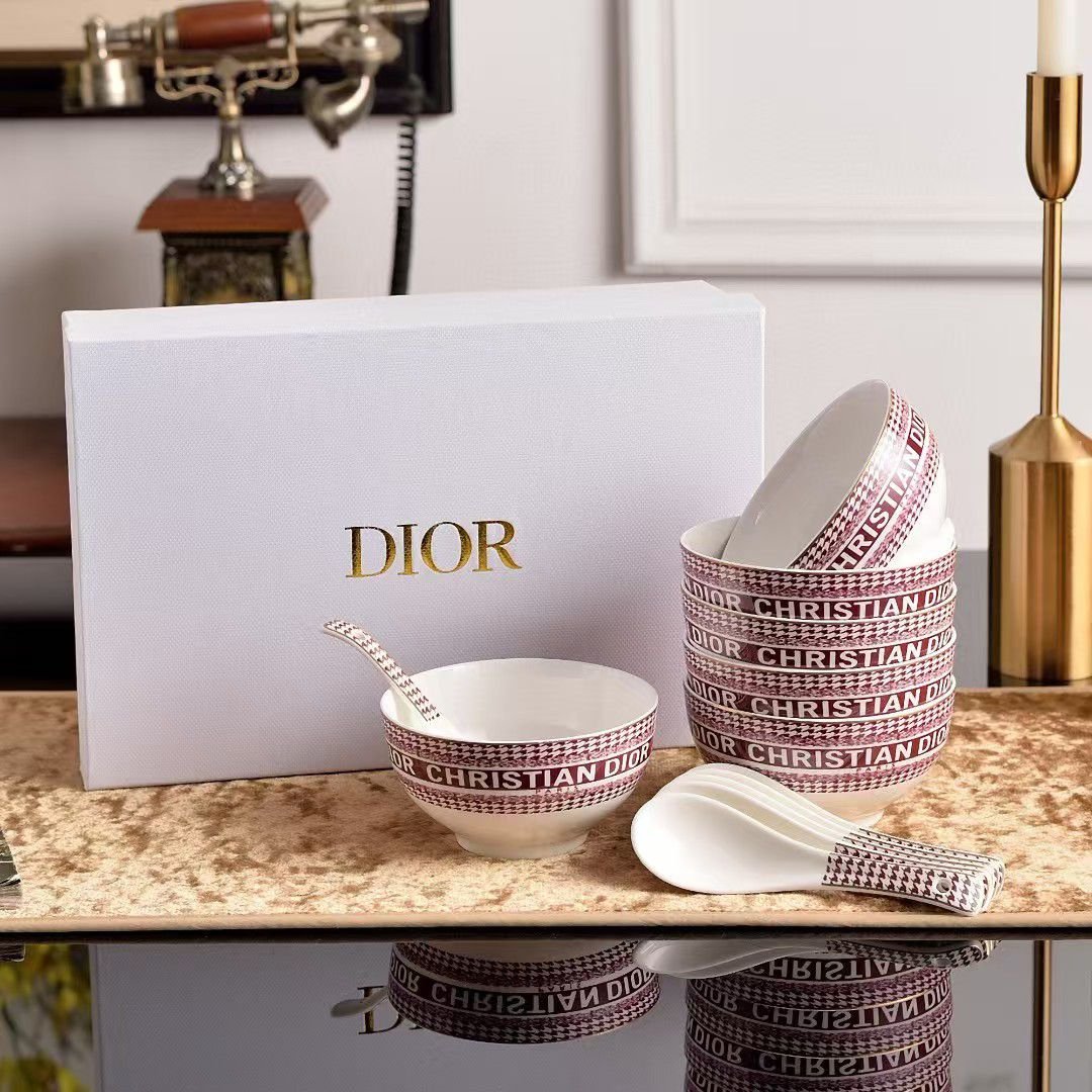 Christian soup bowl set of six available in two colors - Dior Kitchen and Dining | Aleppo Gift UAE